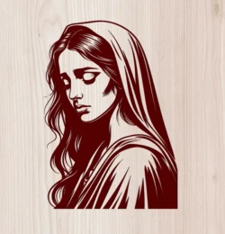 Virgin Mary E0024572 file cdr and dxf pdf free vector download for laser cut