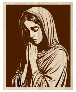 Virgin Mary E0024575 file cdr and dxf pdf free vector download for laser engraving machine