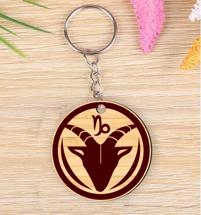 Capricorn Zodiac Keychain L0000043 file cdr and dxf pdf free vector download for laser cut 5 Capricorn Zodiac Keychain L0000043 file cdr and dxf pdf free vector download for laser cut