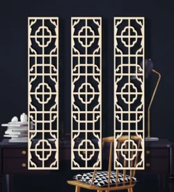 Design pattern panel screen E0024727 file cdr and dxf pdf free vector download for Laser cut CNC