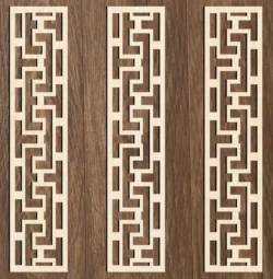 Design pattern panel screen E0024736 file cdr and dxf pdf free vector download for Laser cut