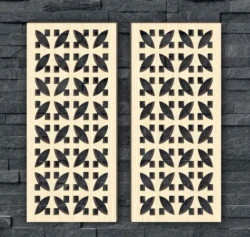 Design pattern panel screen E0024759 file cdr and dxf pdf free vector download for Laser cut CNC