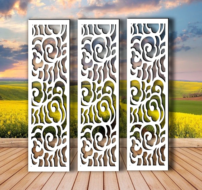 Design pattern panel screen E0024761 file cdr and dxf pdf free vector download for Laser cut CNC