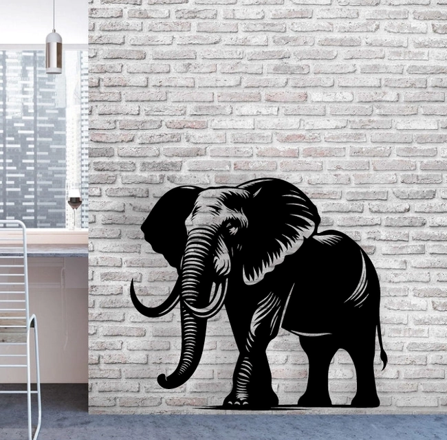 Elephant Wall Decor L0000053 file cdr and dxf free vector download for laser cut plasma