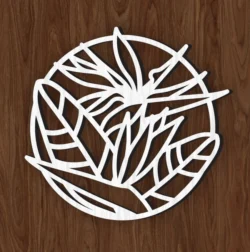 Flower L0000067 file cdr and dxf pdf free vector download for laser cut