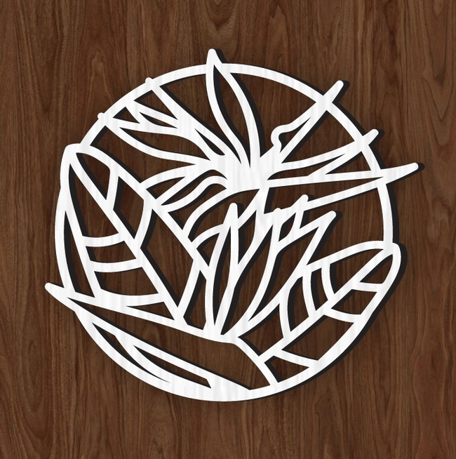 Flower L0000067 file cdr and dxf pdf free vector download for laser cut
