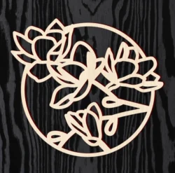 Flower L0000080 file cdr and dxf pdf free vector download for laser cut