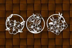Flower L0000199 file cdr and dxf pdf free vector download for laser cut