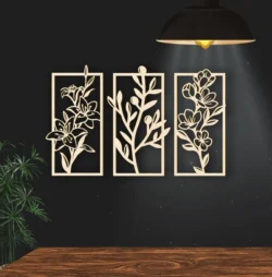 Flower L0000201 file cdr and dxf pdf free vector download for laser cut