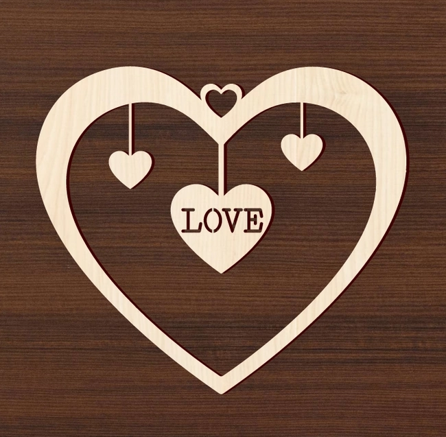 Heart L0000134 file cdr and dxf pdf free vector download for laser cut 5 Heart L0000134 file cdr and dxf pdf free vector download for laser cut