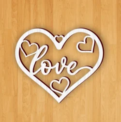 Heart L0000136 file cdr and dxf pdf free vector download for laser cut