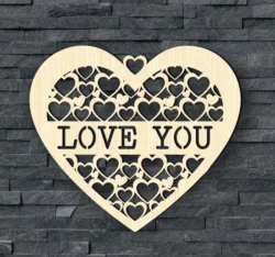 Heart L0000165 file cdr and dxf free vector download for laser cut plasma