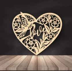Heart Love E0024686 file cdr and dxf free vector download for laser cut
