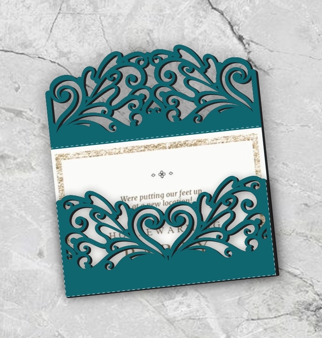 Invitation Card L0000207 file cdr and dxf pdf free vector download for laser cut