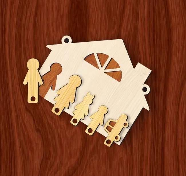 Key Holder L0000059 file cdr and dxf pdf free vector download for laser cut