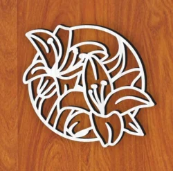 Lily L0000063 file cdr and dxf pdf free vector download for laser cut