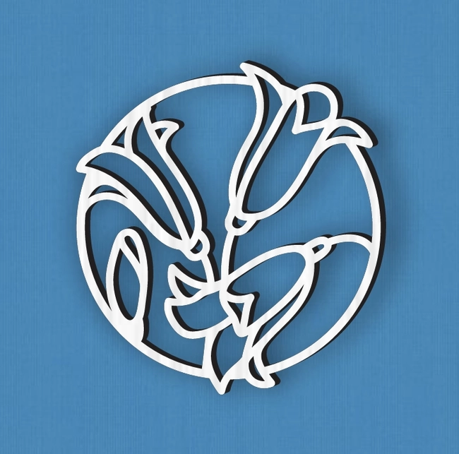 Lily L0000064 file cdr and dxf pdf free vector download for laser cut