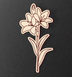 Lily L0000099 file cdr and dxf pdf free vector download for laser cut