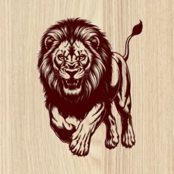 Lion E0024781 file cdr and dxf free vector download for laser engraving machines