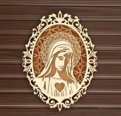 Mary Multilayer E0024672 file cdr and eps svg free vector download for laser cut
