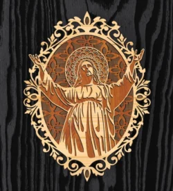 Multilayer Jesus L0000152 file cdr and dxf pdf free vector download for laser cut