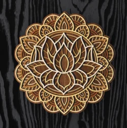 Multilayer Mandala L0000132 file cdr and dxf pdf free vector download for laser cut