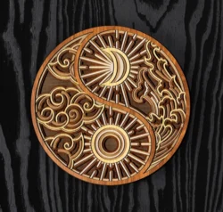 Multilayer Mandala L0000145 file cdr and dxf pdf free vector download for laser cut