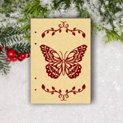 Notebook cover E0024790 file cdr and dxf free vector download for laser cut