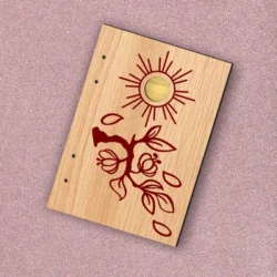 Notebook cover E0024791 file cdr and dxf free vector download for laser cut