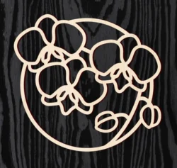 Orchid L0000084 file cdr and dxf pdf free vector download for laser cut