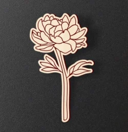 Peony L0000072 file cdr and dxf pdf free vector download for laser cut