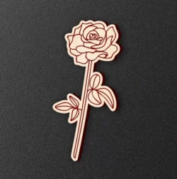 Rose L0000071 file cdr and dxf pdf free vector download for laser cut