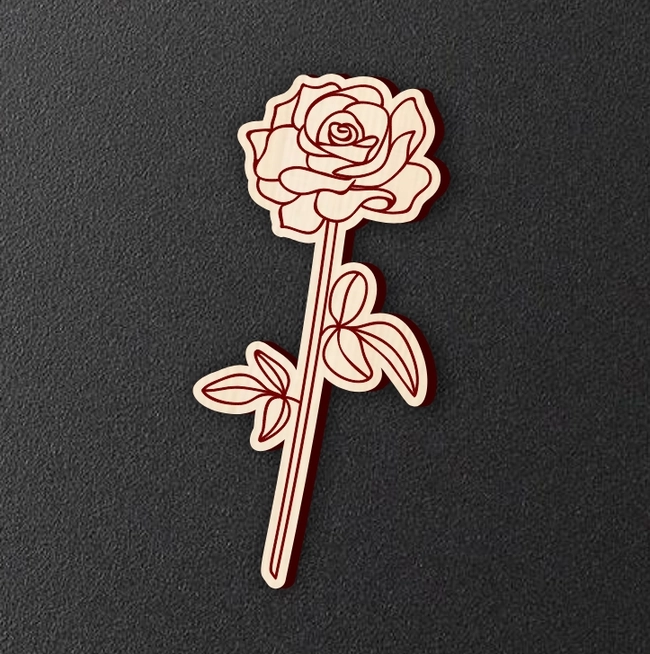 Rose L0000071 file cdr and dxf pdf free vector download for laser cut