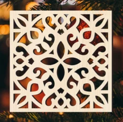 Square Design Pattern L0000155 file cdr and dxf free vector download for laser cut plasma