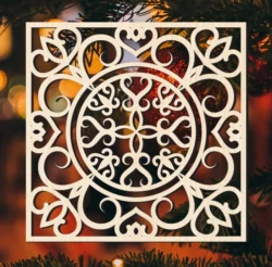 Square Design Pattern L0000170 file cdr and dxf free vector download for laser cut plasma