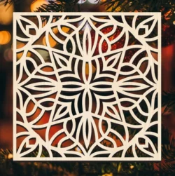 Square Design Pattern L0000172 file cdr and dxf free vector download for laser cut plasma