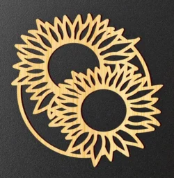 Sunflower L0000065 file cdr and dxf pdf free vector download for laser cut