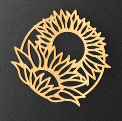 Sunflower L0000066 file cdr and dxf pdf free vector download for laser cut