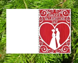 Valentine Card E0024702 file cdr and dxf free vector download for laser cut