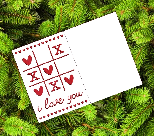 Valentine Card L0000125 file cdr and dxf pdf free vector download for laser cut