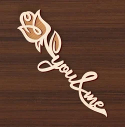 Valentine Flower L0000177 file cdr and dxf pdf free vector download for laser cut