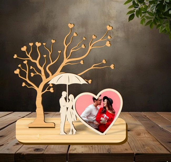 Valentine photo frame E0024746 file cdr and dxf pdf free vector download for Laser cut