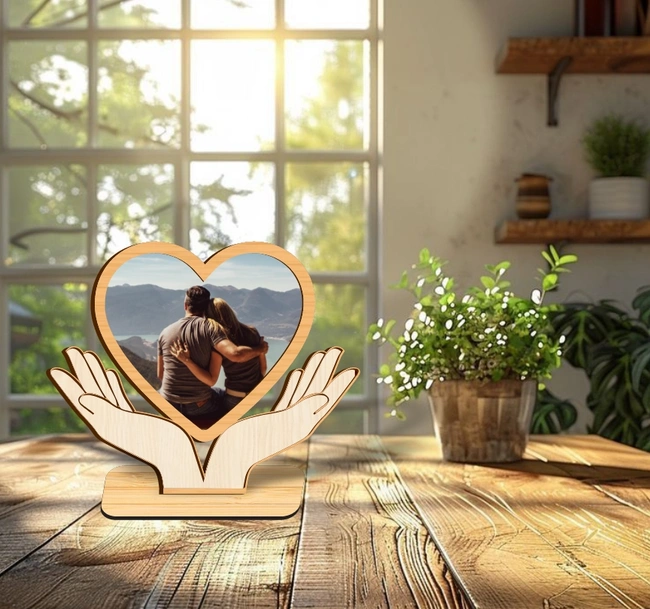 Valentine photo frame E0024748 file cdr and dxf pdf free vector download for Laser cut