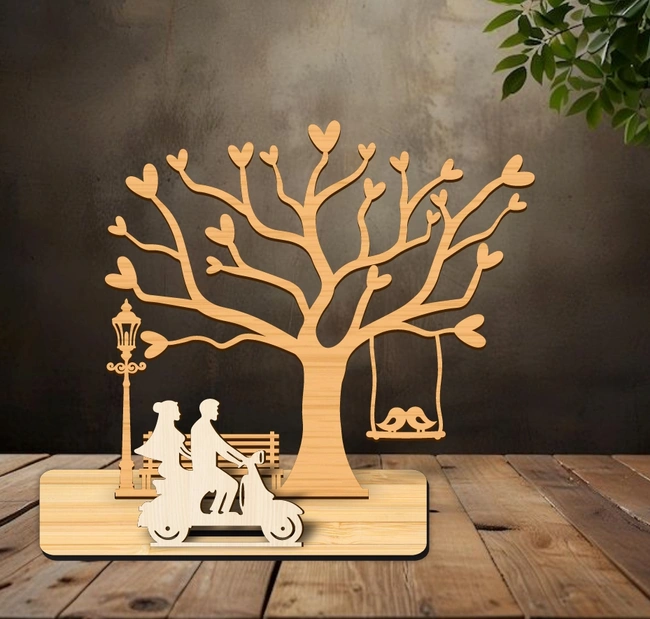 Valentine stand E0024733 file cdr and dxf pdf free vector download for Laser cut
