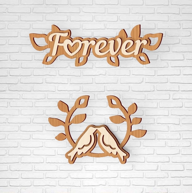 Valentine’s Day Decoration L0000220 file cdr and dxf pdf free vector download for laser cut