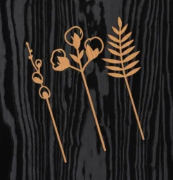 Wooden Decoration Flower L0000105 file cdr and dxf pdf free vector download for laser cut