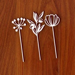 Wooden Decoration Flower L0000106 file cdr and dxf pdf free vector download for laser cut