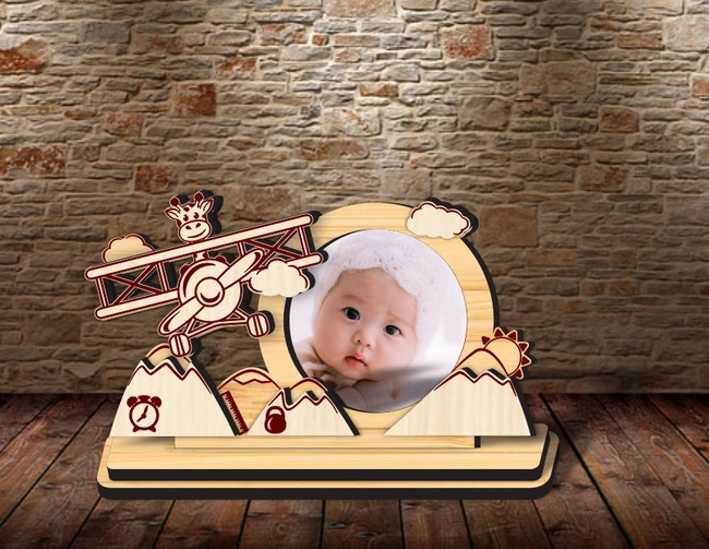 Baby Photo Frame L0000351 file cdr and dxf pdf free vector download for laser cut