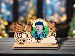 Baby Photo Frame L0000357 file cdr and dxf pdf free vector download for laser cut
