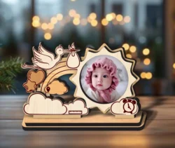 Baby Photo Frame L0000358 file cdr and dxf pdf free vector download for laser cut